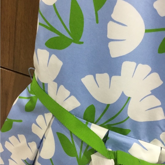 Never Worn Sky Blue Designer Floral Dress for Kids - Picture 5 of 5